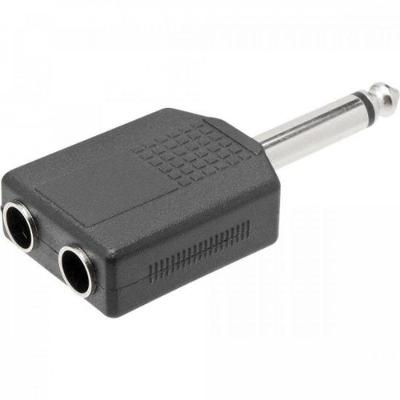 Adaptador Plug P10 Mono Para 2x Jack J10 Mono ADAP0025 Storm pacote Com 10