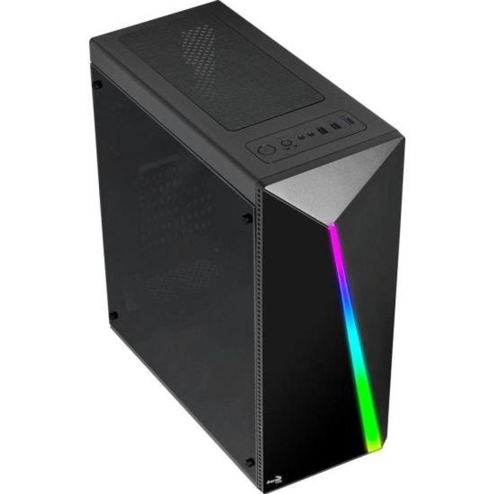 Gabinete Gamer Aerocool Shard Preto RGB Lateral Acrílico - 3