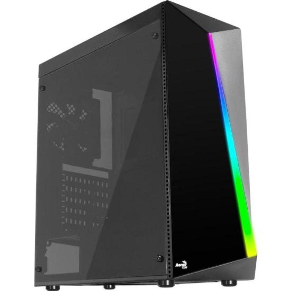 Gabinete Gamer Aerocool Shard Preto RGB Lateral Acrílico - 7