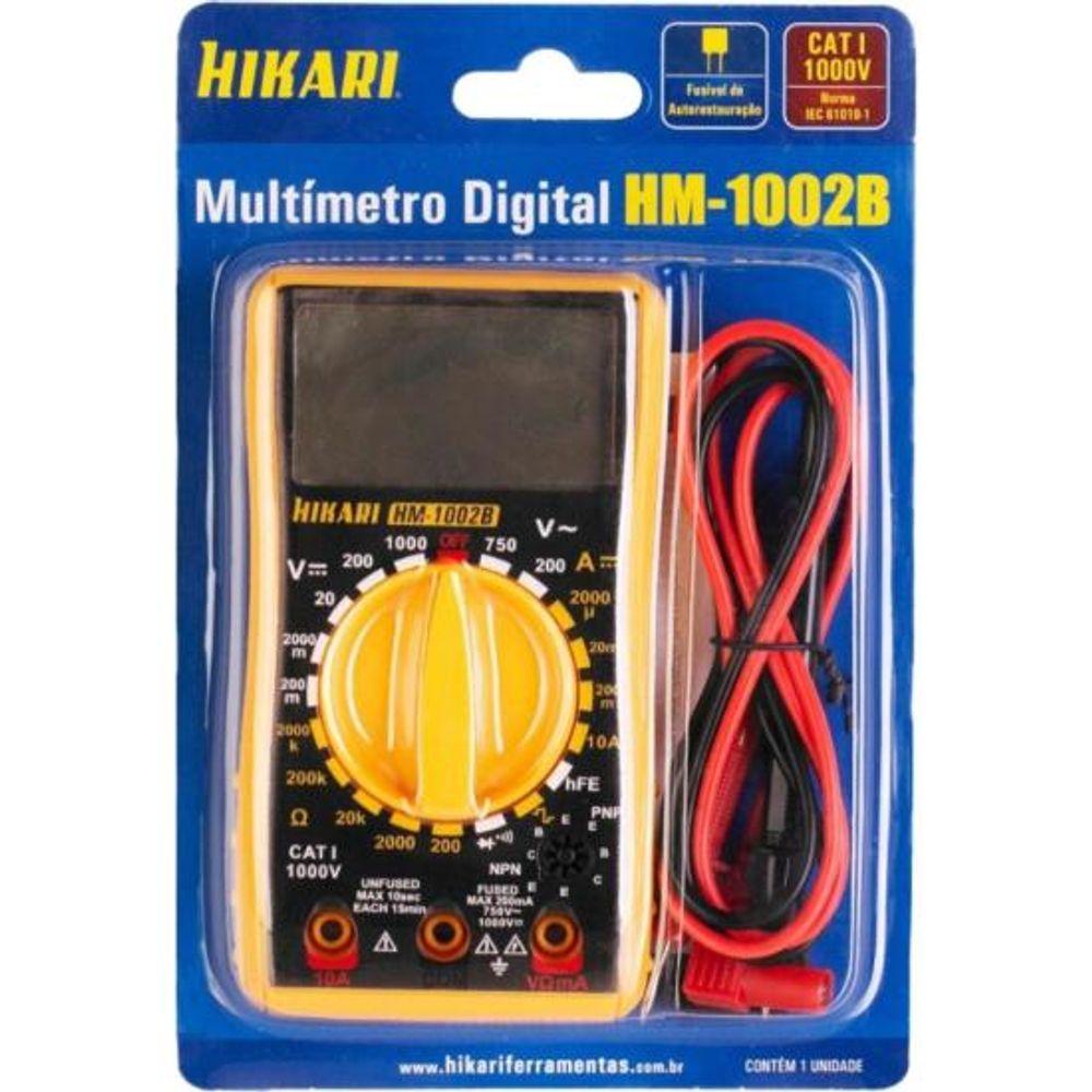 Multímetro Digital Hikari HM-1002B Amarelo/Preto - 2