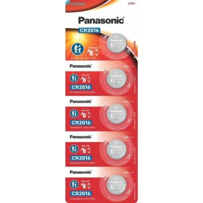 Pilha Moeda Lithium 3V CR2016 (Com5 Pilhas) PanasonicCAR / 5