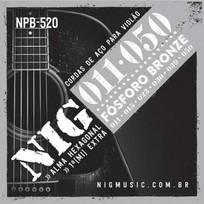 Encordoamento Para Violão Aço .011 NPB520 NIG