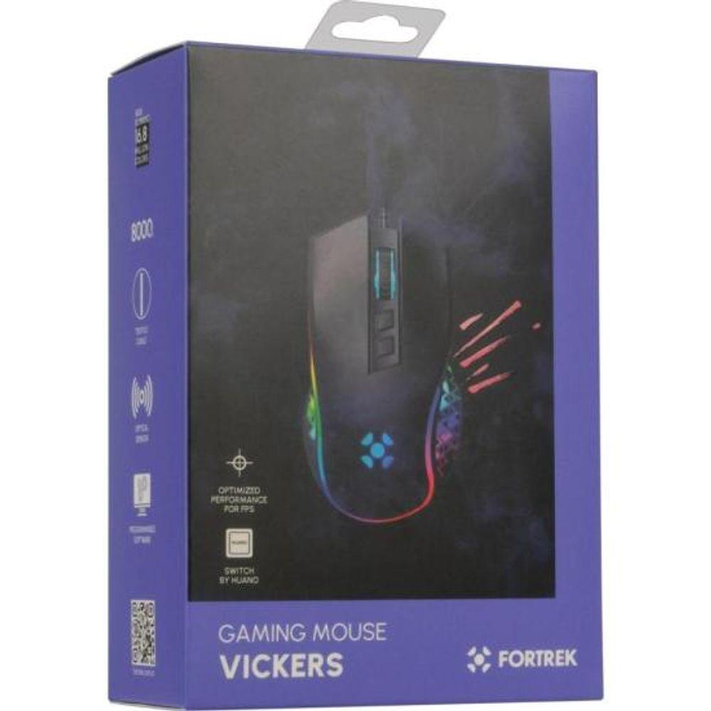 Mouse Gamer Fortrek Vickers New Edition 8000 Dpi RGB Preto - 5