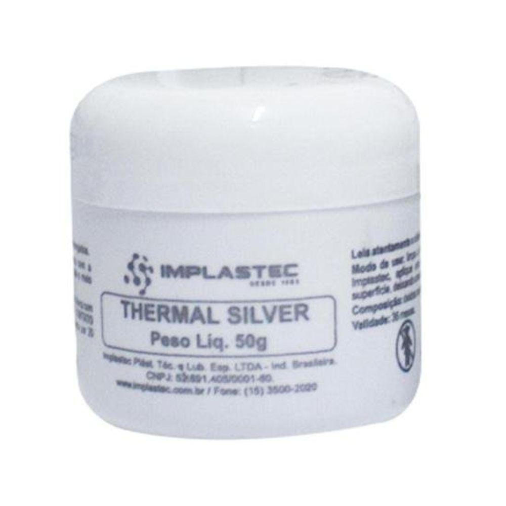 Pasta Termica Thermal Silver 50g Prata Implastec - 1