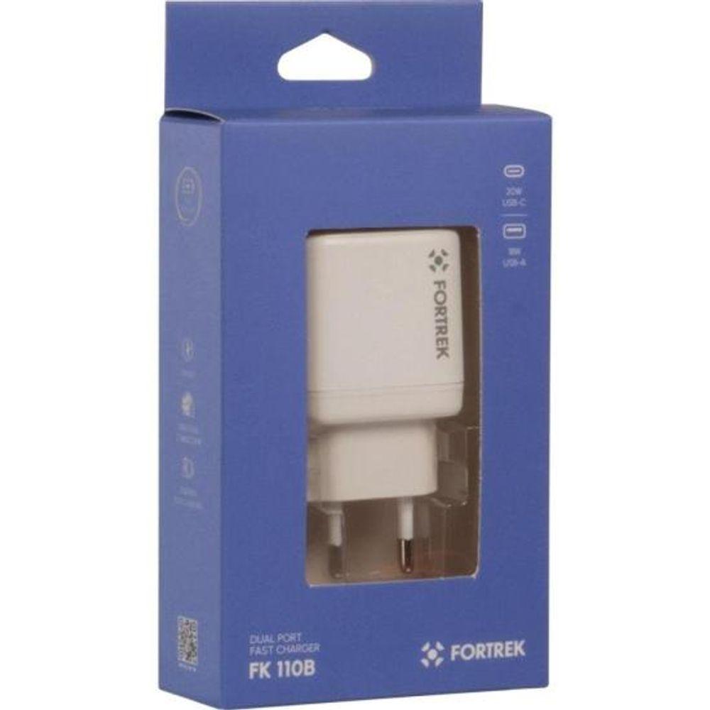 Carregador Universal DUAL USB-C e USB-A Fortrek FK 110B - 7