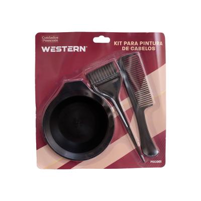 Kit de Pintura para Cabelos com Três Peças - Western