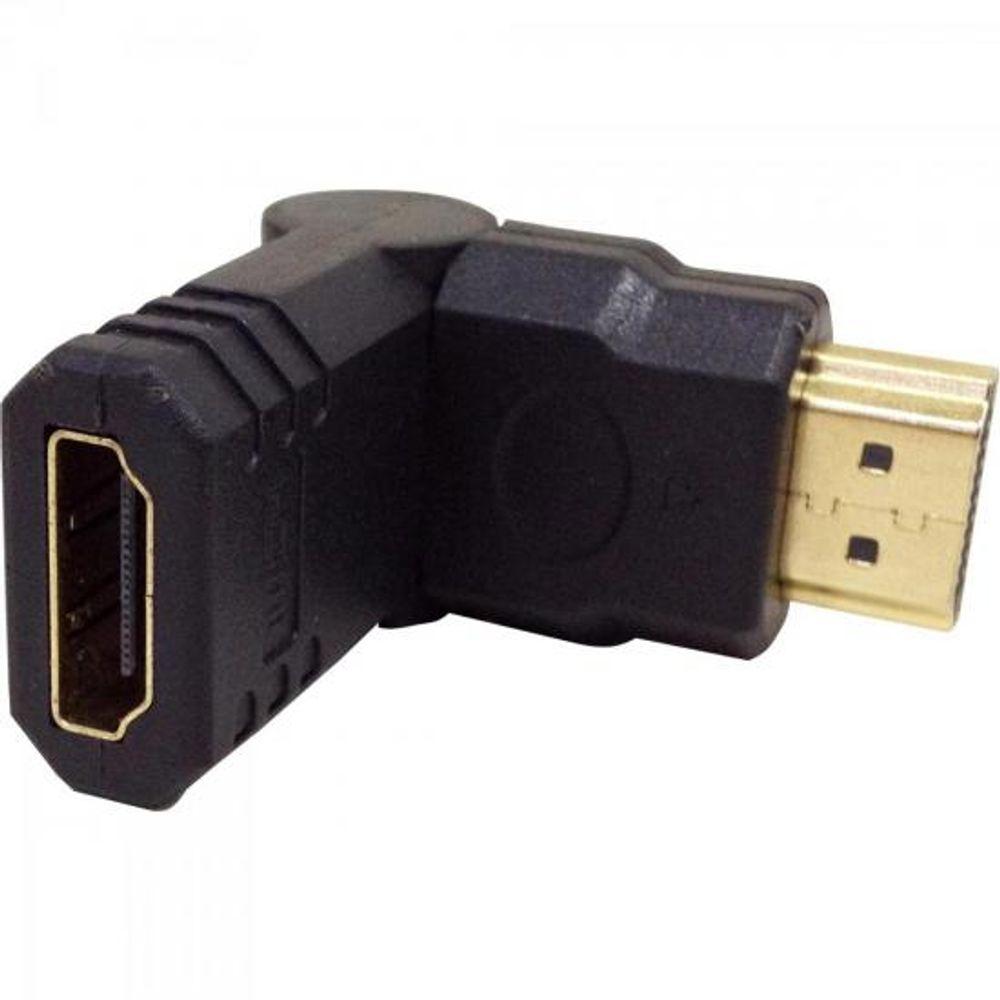 Adaptador HDMI Macho X HDMI Fêmea Gold 180º Storm - 1
