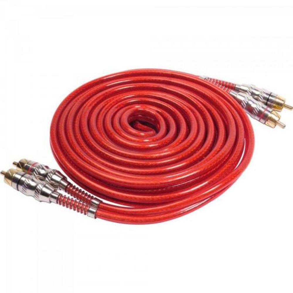 Cabo Blindado 2 RCA X 2 RCA CBRC0027 5m Vermelho Storm - 1