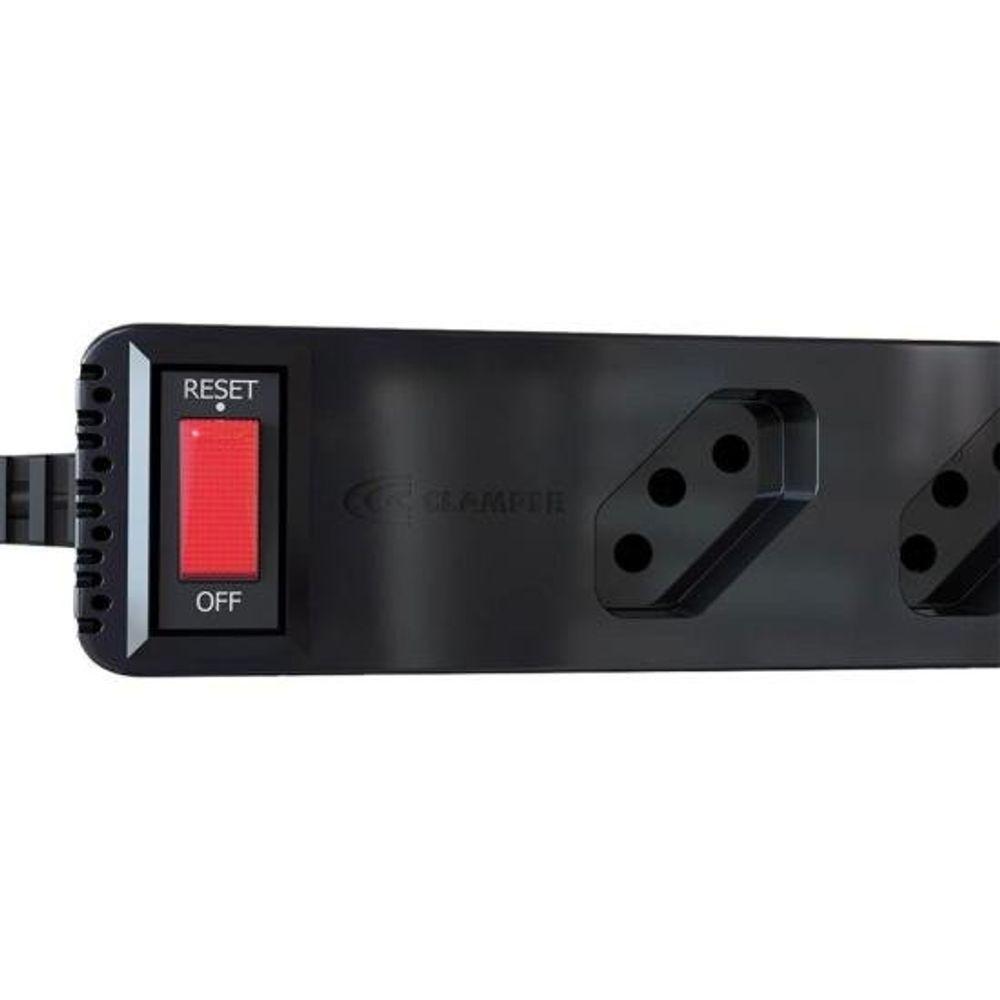 Filtro de Linha Com Proteção DPS 3P Energia 5 Clamper Preto - 3