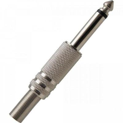 Plug P10 Mono Metal com Mola Niquelado PGPZ0004 Storm pacote Com 10
