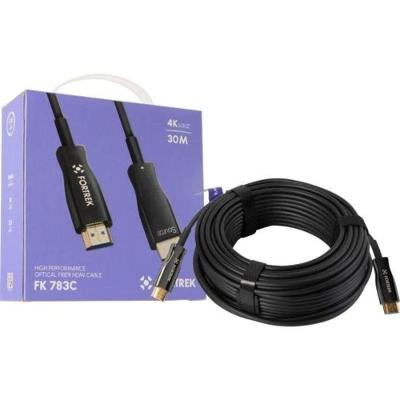 Cabo HDMI Fibra Óptica 4k FK 783C 30m Fortrek