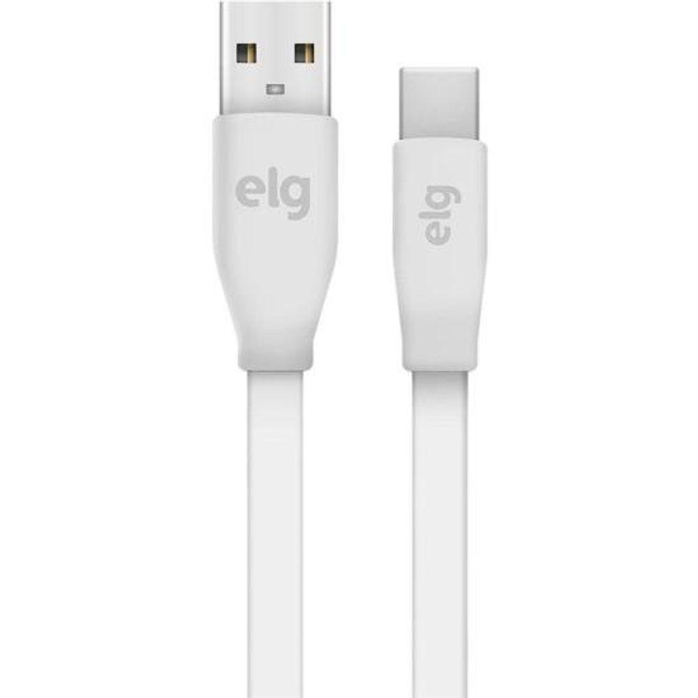 Cabo USB Tipo C TCUSBE 1,25m Branco ELG - 3