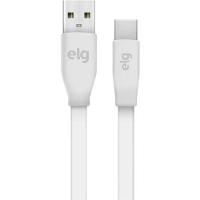 Cabo USB Tipo C TCUSBE 1,25m Branco ELG