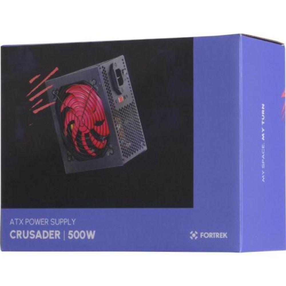 Fonte Gamer ATX Fortrek Crusader 500W Preta - 10