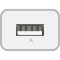 Carregador USB 1A WC1A 1 Saída Branco Bivolt ELG - 3