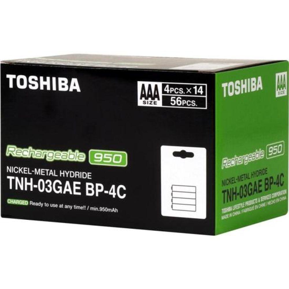 Pilha Recarregável AAA 1,2V 950mAh TNH03GAE (Com4 Pilhas) Toshiba - 8