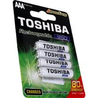 Pilha Recarregável AAA 1,2V 950mAh TNH03GAE (Com4 Pilhas) Toshiba - 2