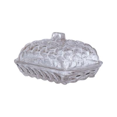 Manteigueira de Vidro Liana 17cm Hauskraft