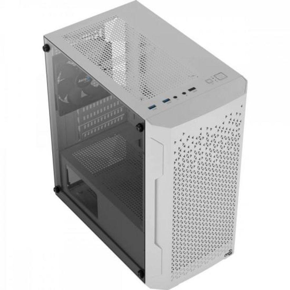 Gabinete Gamer Aerocool Trinity Mini Branco Lateral Vidro - 3