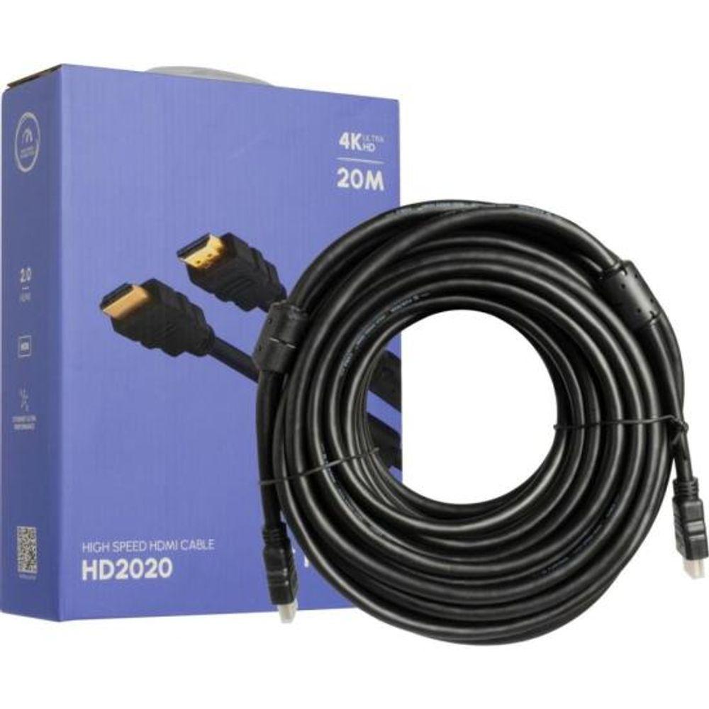 Cabo HDMI Com Filtro 2.0 4K 20 metros HD2020 Fortrek - 1
