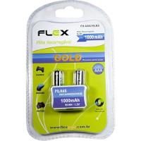 Pilha Recarregável AAA 1.2V 1000mAh (Com2 Pilhas) Flex - 1