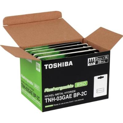 Pilha Recarregável AAA 1,2v 950mAh TNH03GAE (Com2 Pilhas) Toshiba