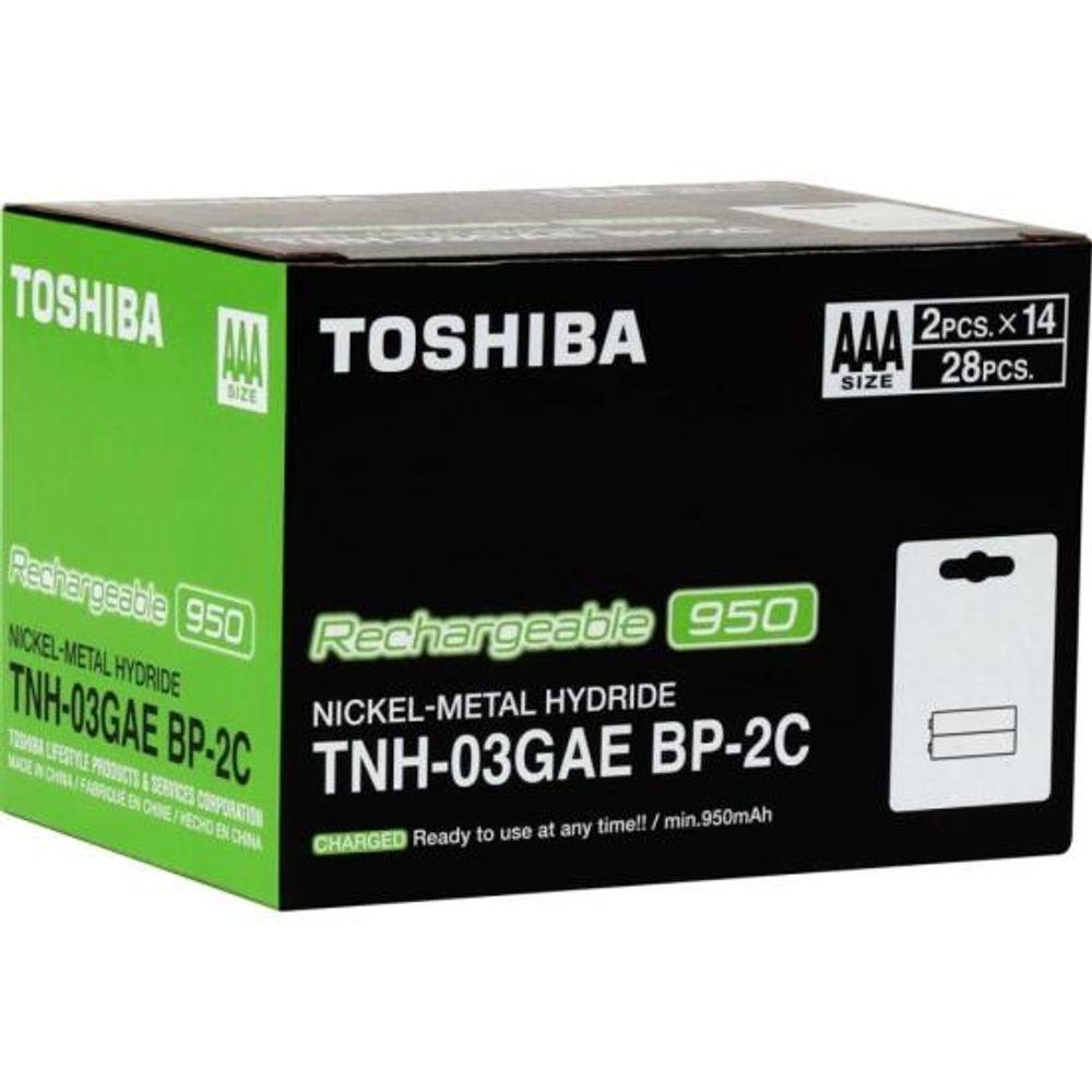 Pilha Recarregável AAA 1,2v 950mAh TNH03GAE (Com2 Pilhas) Toshiba - 9