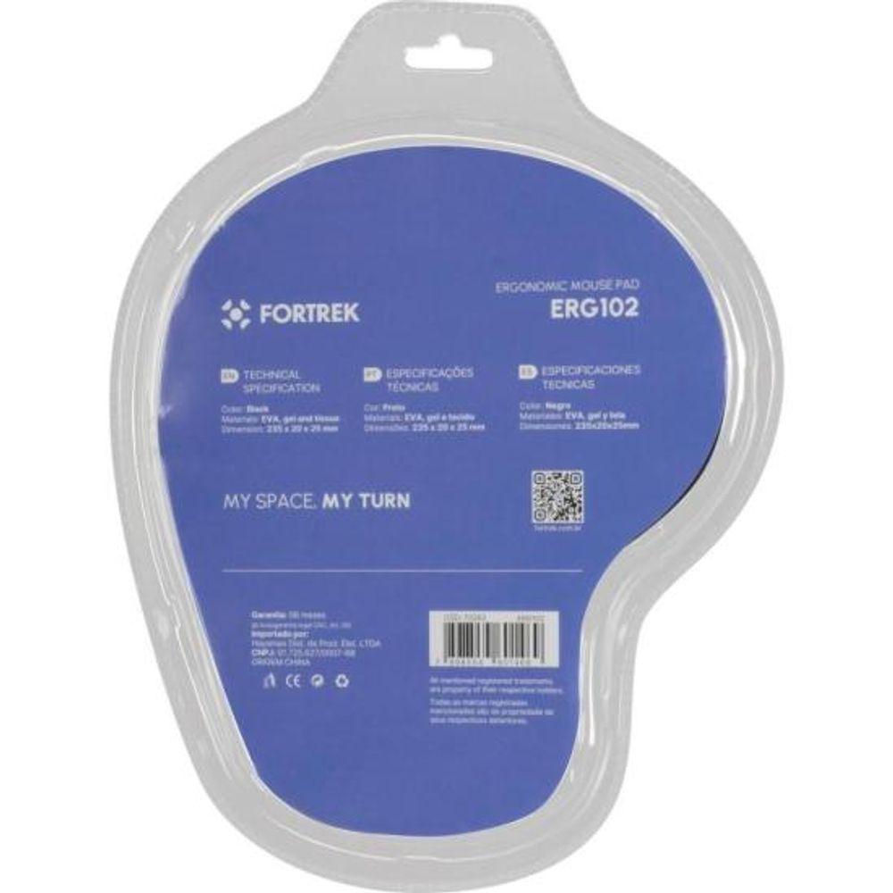 Mouse Pad Ergonômico Gel Fortrek ERG-102 Preto - 4