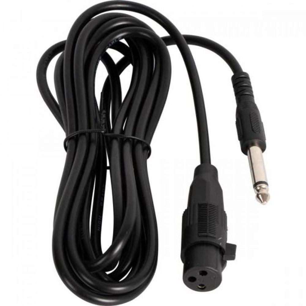 Microfone Hayonik MDH-102 Dinâmico Supercardióide Cabo 3M Preto - 3