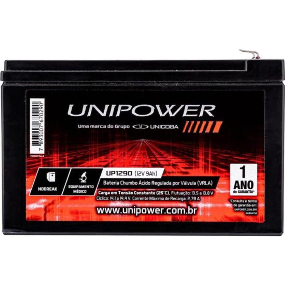 Bateria Estacionária Selada 12V 9Ah VRLA UP1290 Unipower - 3