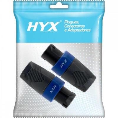 Conector Speakon Macho 4 Pólos HP005 Preto HYXPCT / 2