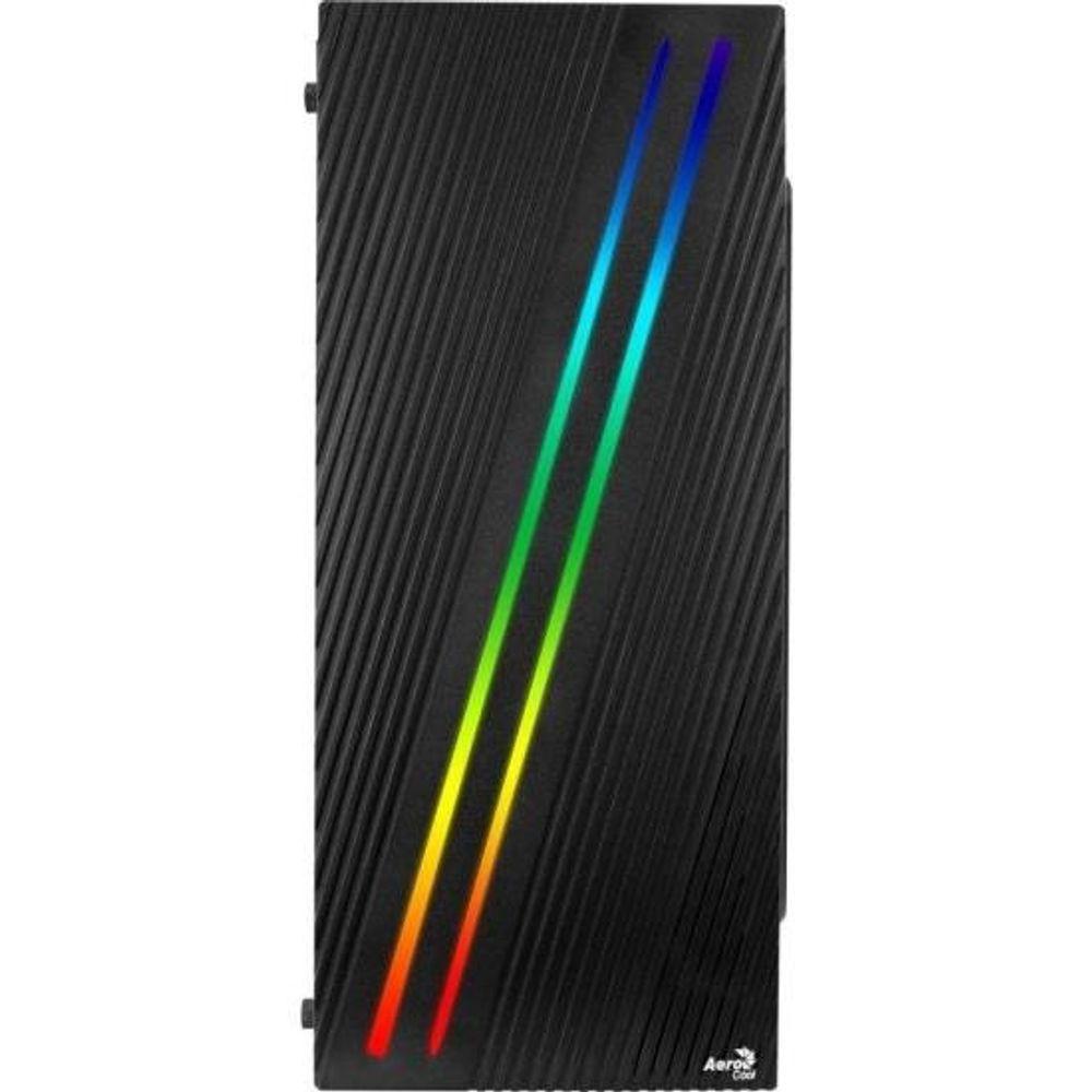 Gabinete Gamer Aerocool Streak Preto RGB Lateral Acrílico - 4