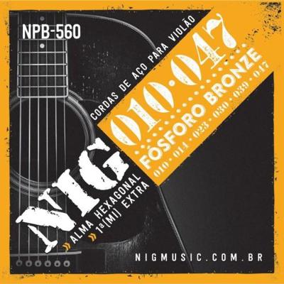Encordoamento Para Violão Aço .010 NPB560 NIG