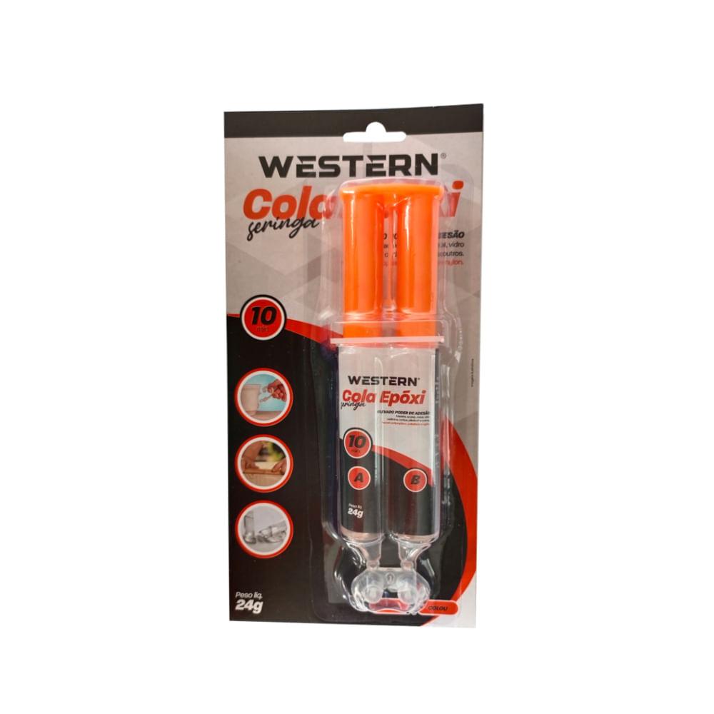 Cola Epóxi Seringa 24 Gramas Western - 1