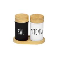 Saleiro e Pimenteiro Doha 90 Mililitros 3 Peças Hauskraft - 1