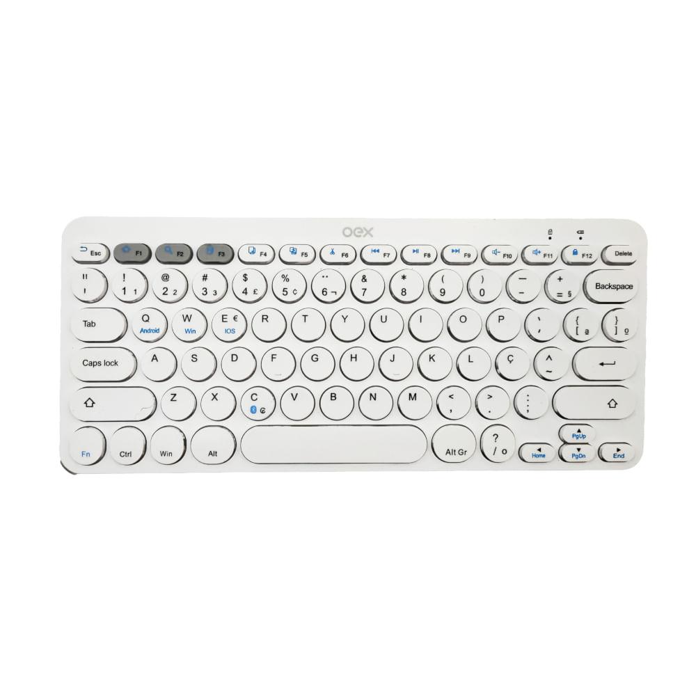 Teclado Retro Plus Branco OEX - 1