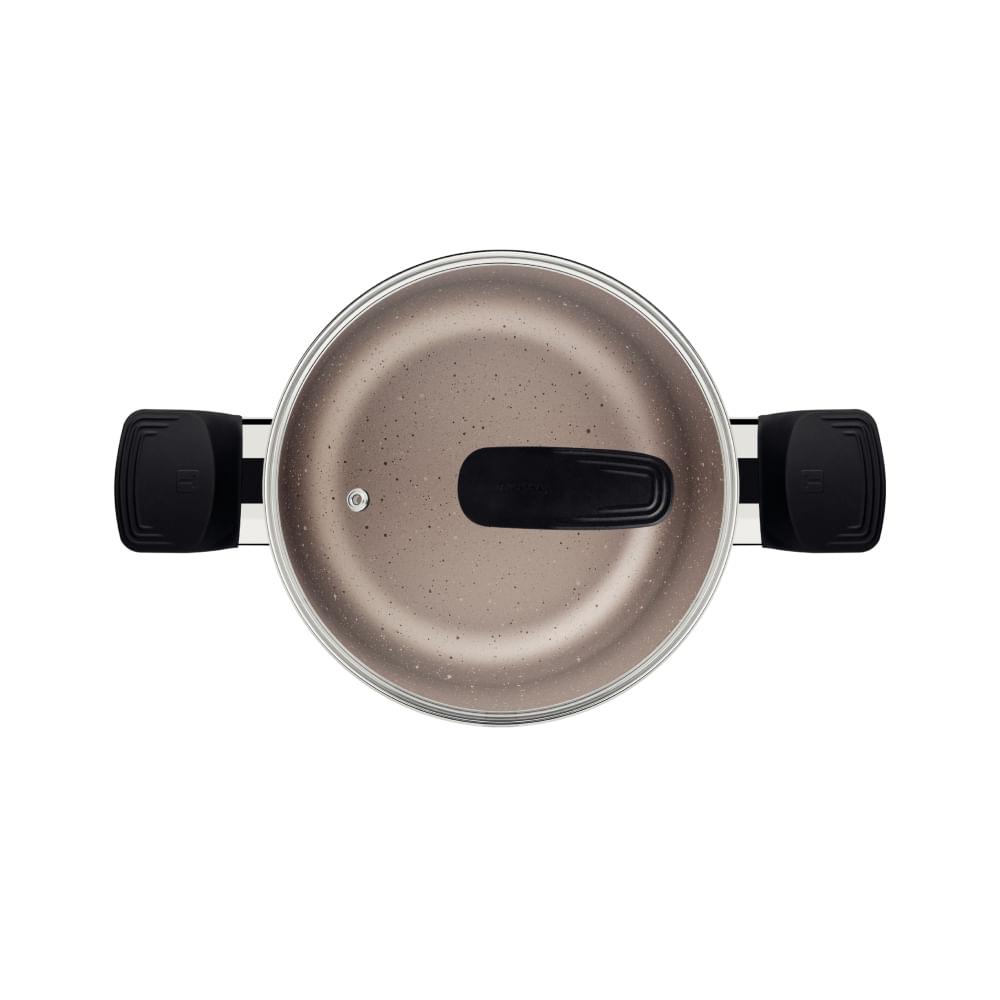 Caçarola Milazzo Alumínio Starflon Max Amêndoa 20cm - 3