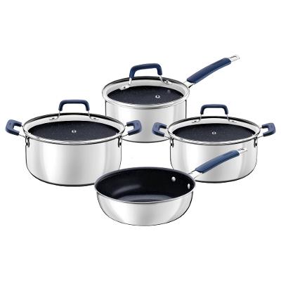 Jogo Panelas Romagna Aço Inox Cerâmico 4 Peças