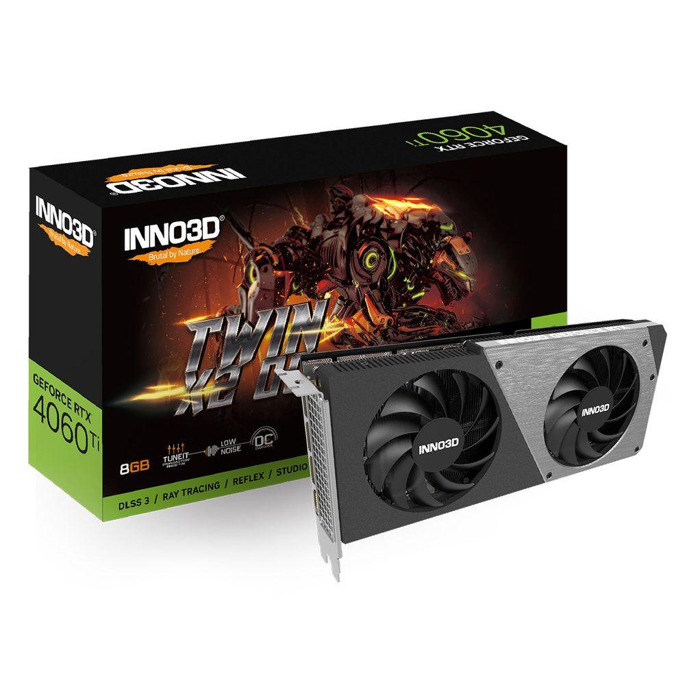 Placa Video Inno3D GeForce RTX 4060 Ti 8GB GDDR6 Twin X2 - 1