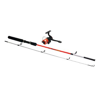 Combo Sabre Vara 1,5 + Molinete 142M.2  Laranja E Branco Pesca Brasil