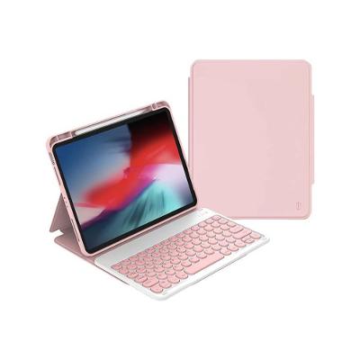 Capa Teclado Protective Rosa Wiwu iPad 10.2 e 10.5