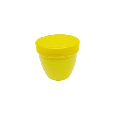 Mini Pote Empilhável Amarelo Claro 200ml Lumiplas