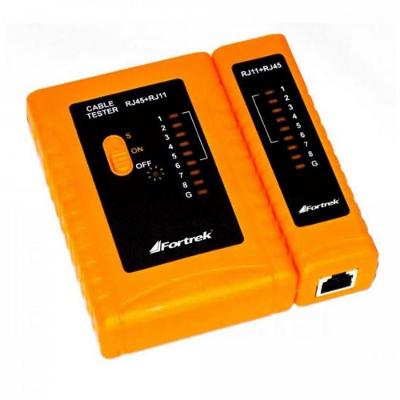 Testador de Cabos Lan RJ11/45 Fortrek TCF101