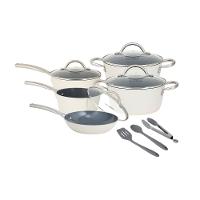 Jogo de Panelas 8 Peças Cerâmica Prime Off White Neuhaus - 2