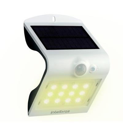 Arandela Solar Integrada Luz Amarela Intelbras ASI 220 BR
