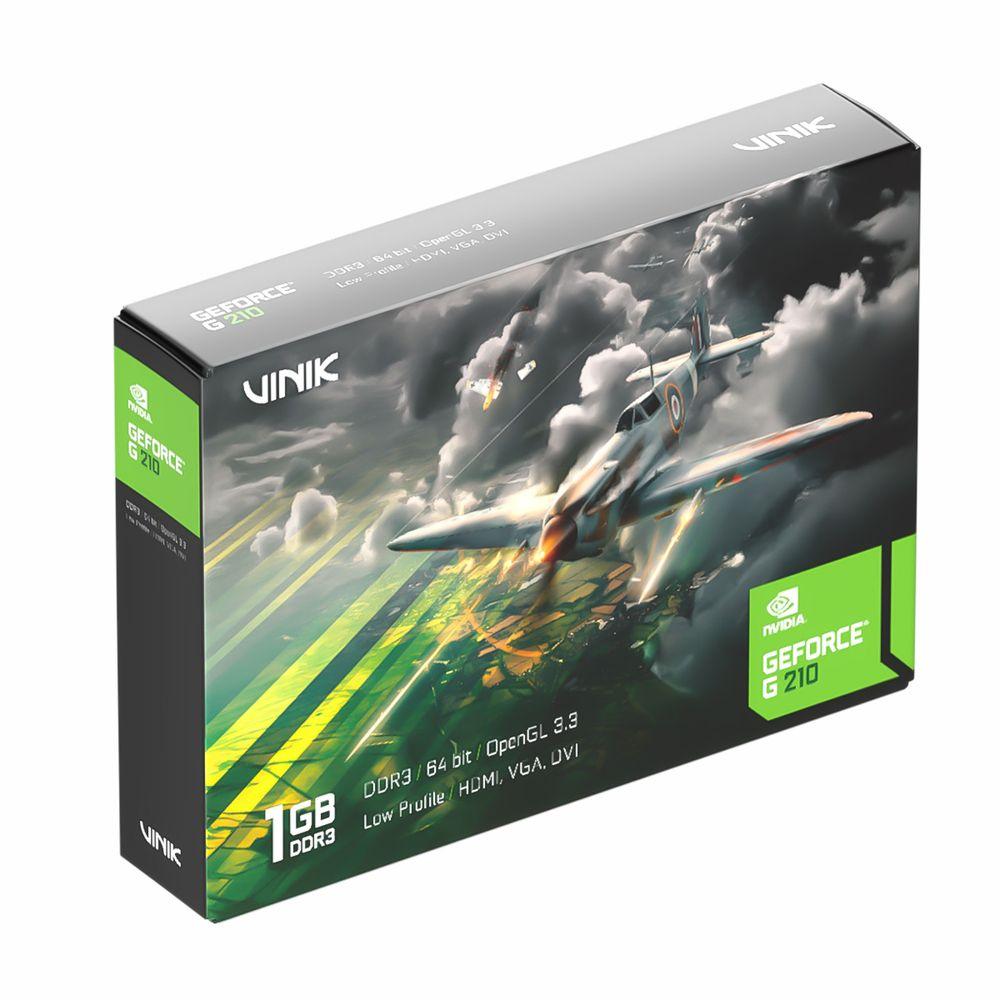 Placa de Vídeo NVIDIA G 210 1GB DDR3 Low Profile VINIK - 8
