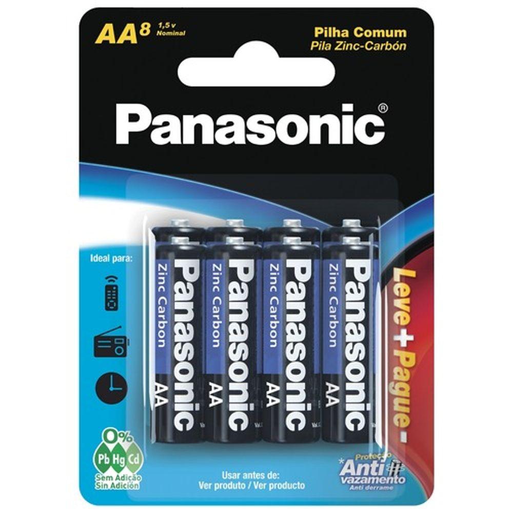 Pilha AA Comum 8 Unidades Panasonic - 1