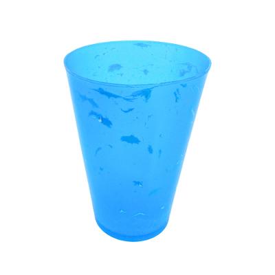 Kit 4 Copos Azul Marmorizado 650ml Lumiplas