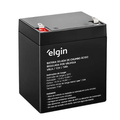 Bateria Selada VRLA 12V 5Ah Elgin