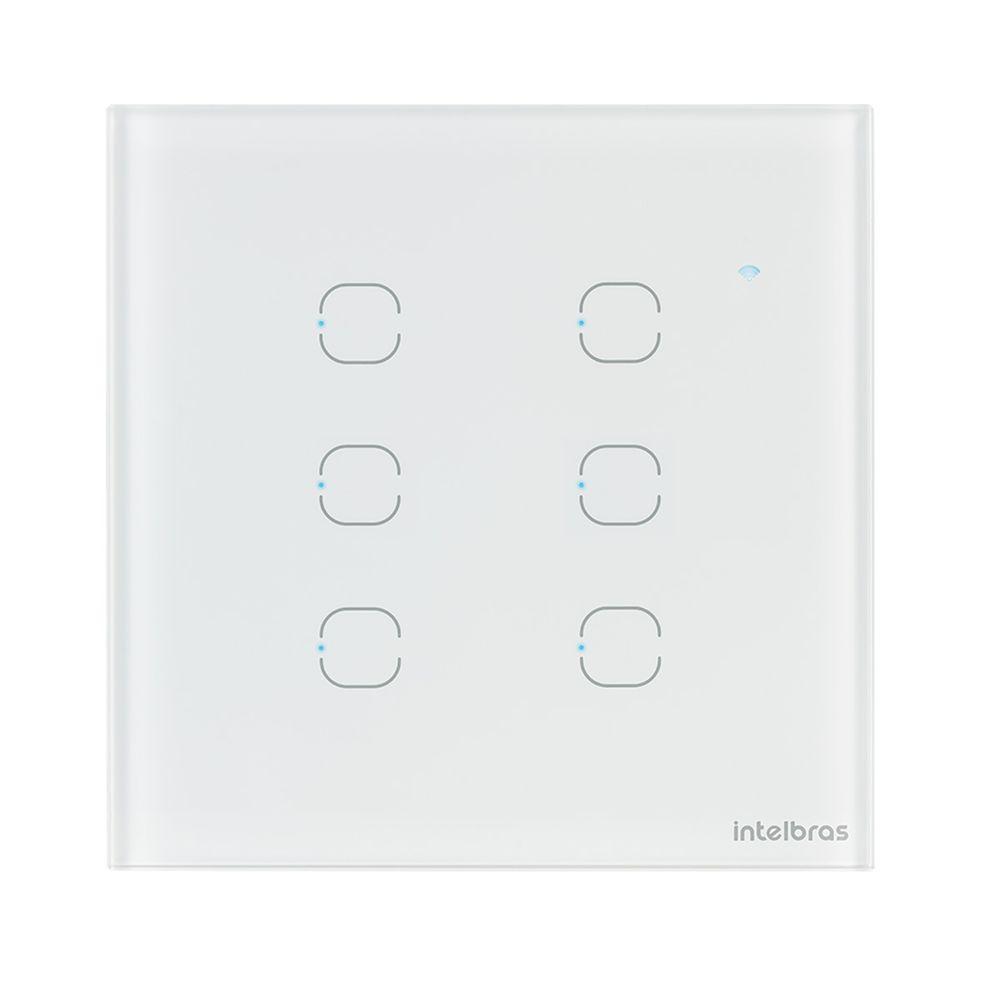 Interruptor Smart Wi-Fi Touch 6 Teclas Branco Intelbras - 1